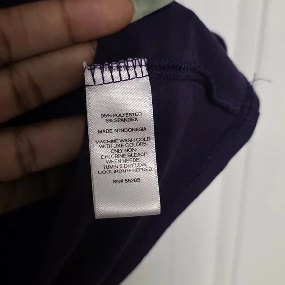 Express Blouse Cold Shoulder Purple S - Picture 3 of 4